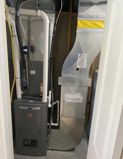 KnightsHeating Vertical Furnace Install