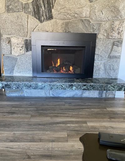 KnightsHeating GasFireplace Stone Surround